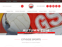 Tablet Screenshot of citysidesports.com